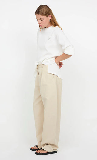 SILO LONG SLEEVE TOP - White