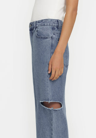 prince jean, viktoria and woods, vik and woods, denim jean, ripped denim jean, vintage wash denim jean, high waisted denim jean