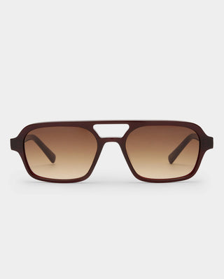 The Dusty Sunglasses by Luv Lou in colour Wine