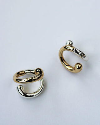 Double Trouble Hoop Earrings