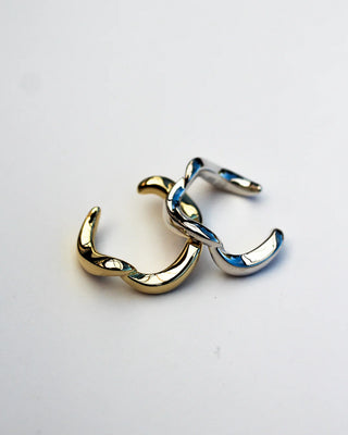 Wave Ring: Brass 18K Gold