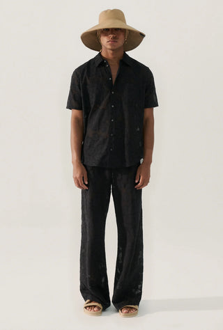 clip silk short sleeve boyfriend shirt, silk laundry, silk laundry australia, high neck top, silk laundry shirt