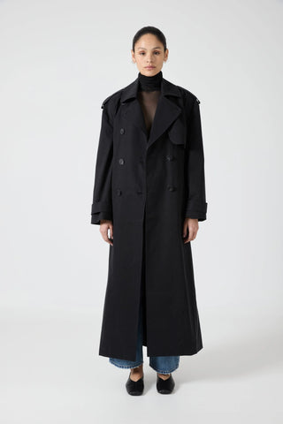 Transit Trench Coat, Black